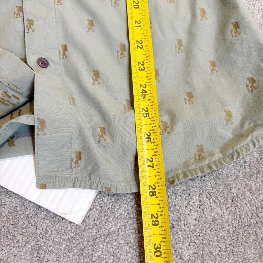 The North Face Baytrail Jacquard SS Hiker Graphic Button Up Shirt Men’s Medium